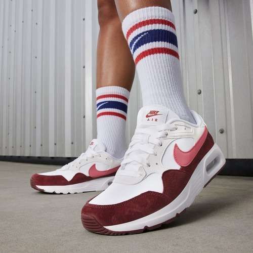 Damen-Sneaker Nike Air Max SC white/team red/adobe