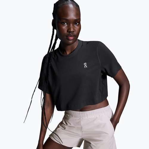 Damen-Trainings-T-Shirt On Train-T Crop black