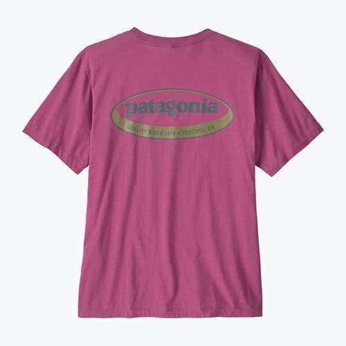 Shirt Herren Patagonia '95 Oval Logo faded magenta
