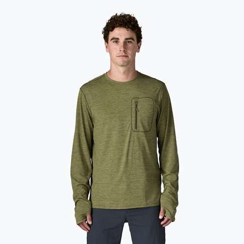 Longsleeve Herren Patagonia Capilene Cool Sun caper green/buckhorn green x-dye