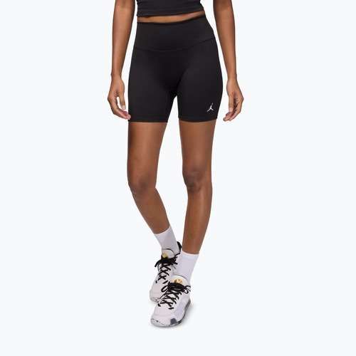 Damen-Shorts Jordan Sport Dri-Fit High Waisted 6" black/white