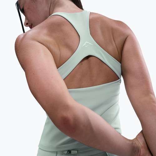 Shirt Damen Nike Trail Medium Support Sports Bra Tank Top light silver