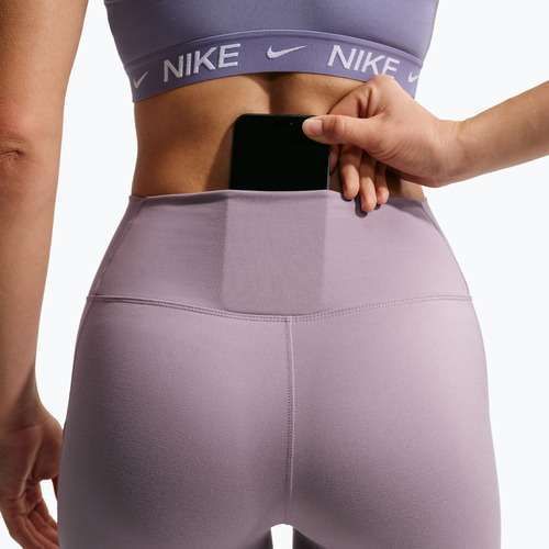 Trainingstights Damen Nike One High-Waisted 7/8 light violet ore/white