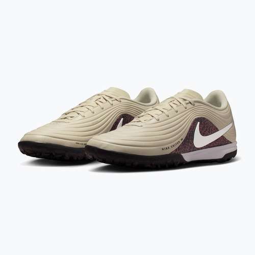 Herren-Fußballschuhe Nike United Tiempo Maestro Academy TF fossil/burgundy crush/metallic silver