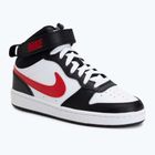 Schuhe Nike Court Borough Mid 2 white/white/black/university red