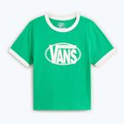 Damen T-Shirt Vans Center Chest Ringer Tee vivid verdant
