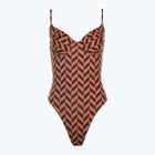 Einteiliger Badeanzug für Damen Billabong Cross Step brick