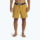 Herren Quiksilver Original Straight 17 senffarbene Badeshorts