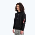 Herren Alpha Industries Puff Print Hoodie schwarz