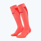Herrensocken CEP Ultralight Tall 4.0 neon coral/red