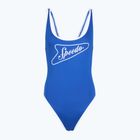 Damen Badeanzug Speedo Solid Bound Scoop Turkish Sea/Bright White