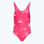 Einteiliger Kinder-Badeanzug Nike Hydrastrong Fastback rush pink