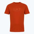 Herren EA7 Emporio Armani Sichtbarkeit Baumwolle Crew Rooibos-Tee-T-Shirt