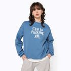 Herrenpullover Kaotiko C'est la vie denim blau