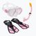 Kinderschnorchelset AQUASTIC Maske + Flossen + Schnorchel rosa MSFK-01SR