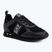 EA7 Emporio Armani Schwarz & Weiß Wildleder dreifach schwarz micropunch Schuhe