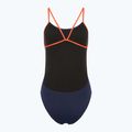 Einteiliger Damen-Badeanzug TYR Hexa Cutoutfit navy/orange 2