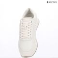 Calvin Klein Damen Schuhe HW0HW02574 Runner Lace Up Mono Pu Triple Bright White 9