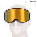 Damen-Snowboardbrille ROXY Storm W black/clux ml pink gold 10