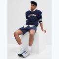 Herren GAP Logo Piping Crewneck Sweatshirt blau navy 5
