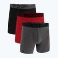 Herren Unterhosen Under Armour Perf Cotton 6" 3 Stk. carbon black/galaxy black 15