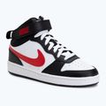 Schuhe Nike Court Borough Mid 2 white/white/black/university red