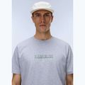 Herren T-Shirt Napapijri S-Box Logo light grey melange 3