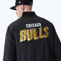 Herren New Era NBA Script BP Bomber Chicago Bulls Jacke schwarz 4
