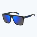 Polaroid PLD 2162/S mattschwarz blau/blau verspiegelt polarisierte Herren-Sonnenbrille 2