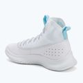 Under Armour CURRY 4 FLOTRO Basketball Schuhe weiß/stream/metallic silber 3