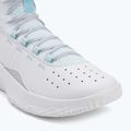 Under Armour CURRY 4 FLOTRO Basketball Schuhe weiß/stream/metallic silber 7