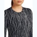 Damen Trekking-Longsleeve Icebreaker Merino 260 Tech Vertex Crewe Delta Lines AOP black/snow/j 5