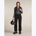Damen Trekking-Longsleeve Icebreaker Merino 260 Tech Vertex Crewe Delta Lines AOP black/snow/j 8