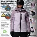 Damen-Skijacke Columbia Highland Summit III Insulated lavender pearl/shale purple 14