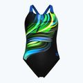 Badeanzug Damen arena Bloom Swim Pro Back Lb multi black/black/blue china