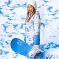 Damen Snowboardjacke ROXY Chloe Kim azurblau Wolken 8