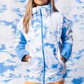 Damen Snowboardjacke ROXY Chloe Kim azurblau Wolken 9