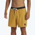Herren Quiksilver Original Straight 17 senffarbene Badeshorts 4