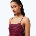 Lacoste Damen einteiliger Badeanzug MF7264 Penumbra / Alizarin / rot 5