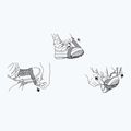 Sidas Walk 1/2 Traktion Schuh Overlays schwarz CTRWALKHALF16 6