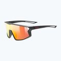 UVEX Kindersonnenbrille Skyryse Jr schwarz matt/rot verspiegelt
