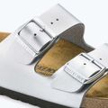 Slides Schlappen  Damen BIRKENSTOCK Arizona BF Narrow silver 9