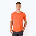 Herren Salewa Alpine Hanf Logo Trekking-T-Shirt orange 00-0000028132