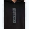 Herren Alpha Industries Puff Print Hoodie schwarz 5