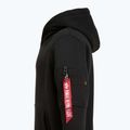 Herren Alpha Industries Puff Print Hoodie schwarz 8