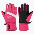 Kinder-Skihandschuhe ZIENER Leif GTX-Z tie-dye pop pink