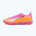 Kinder Fußballschuhe PUMA Ultra 6 Play It Jr poison pink/puma wht/sun stream/bright aqua/puma blk 9