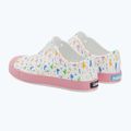 Native Jefferson Print Disney Jr Kinder Turnschuhe Muschel weiß/Prinzessin rosa/Pastell weiß Konfetti 3