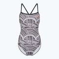 Einteiler Badeanzug Damen ZONE3 Kona Speed Strap Back tribal print/black/ white/orange