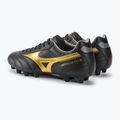 Mizuno Morelia II Club MD Herren Fußballschuhe schwarz/gold/dunkel Schatten 4
